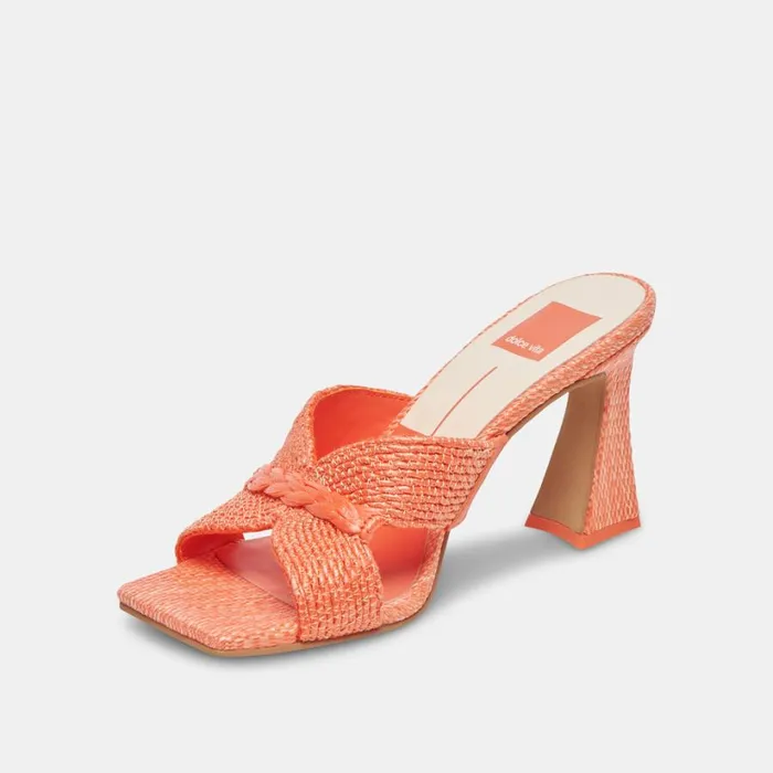 Nitro Heels Orange Raffia Women Dolce Vita Heels