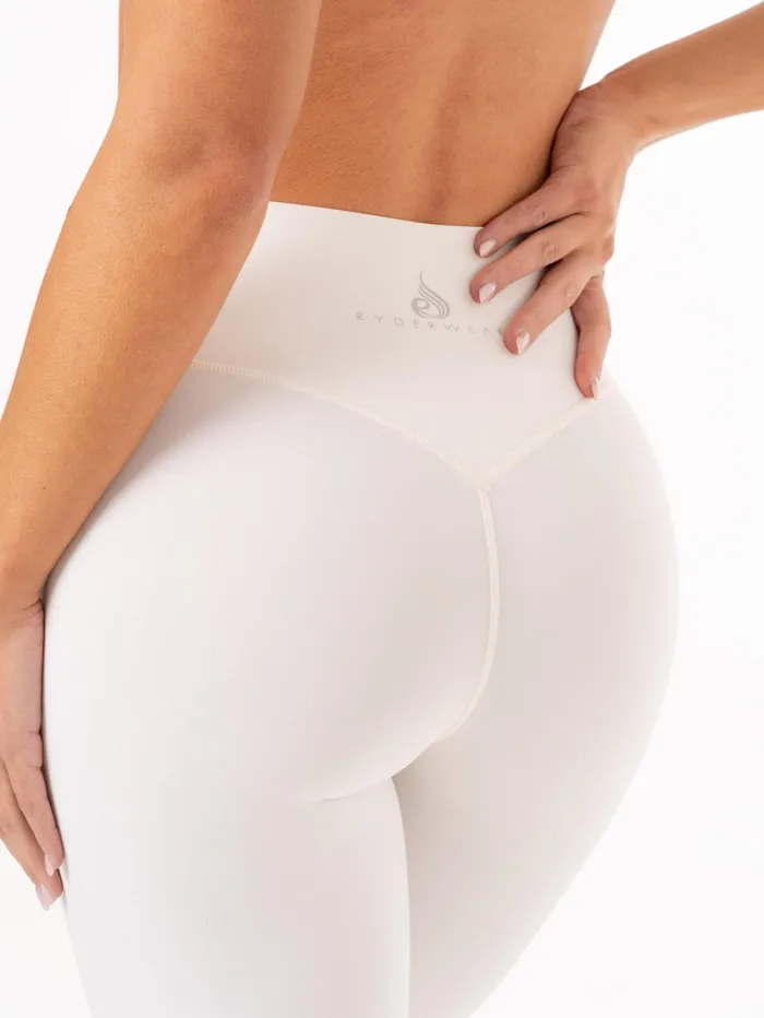 NKD High Waisted Leggings 8211 Ivory Women Ryderwear Leggings