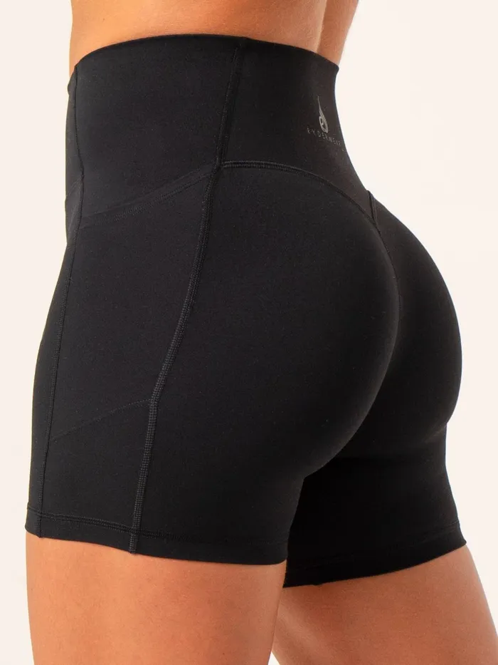 NKD Pocket Shorts 8211 Black Women Ryderwear Gym Shorts