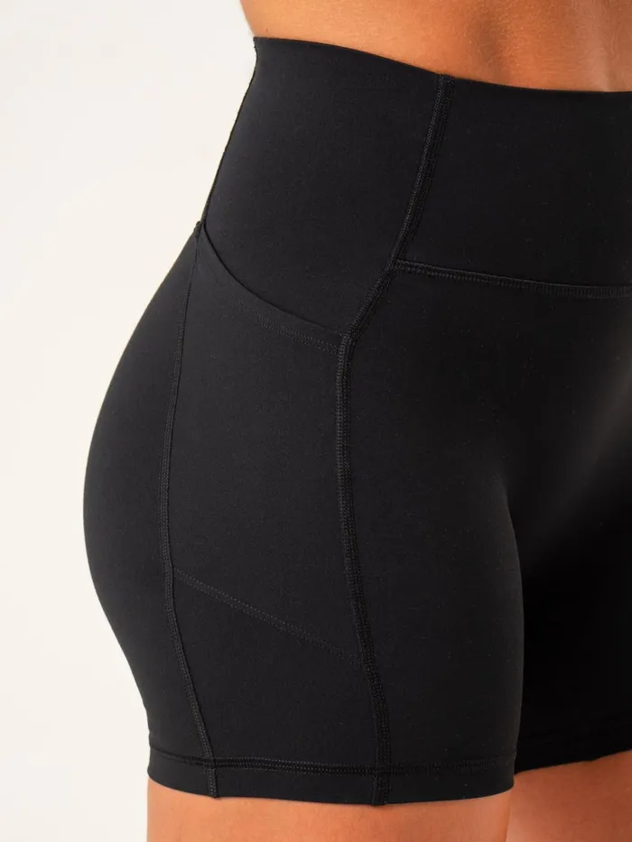 NKD Pocket Shorts 8211 Black Women Ryderwear Gym Shorts