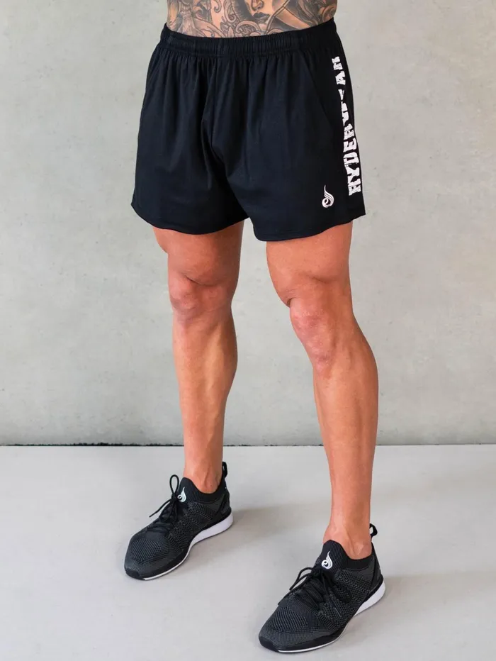 Octane Arnie Shorts 8211 Faded Black Men Ryderwear Gym Shorts