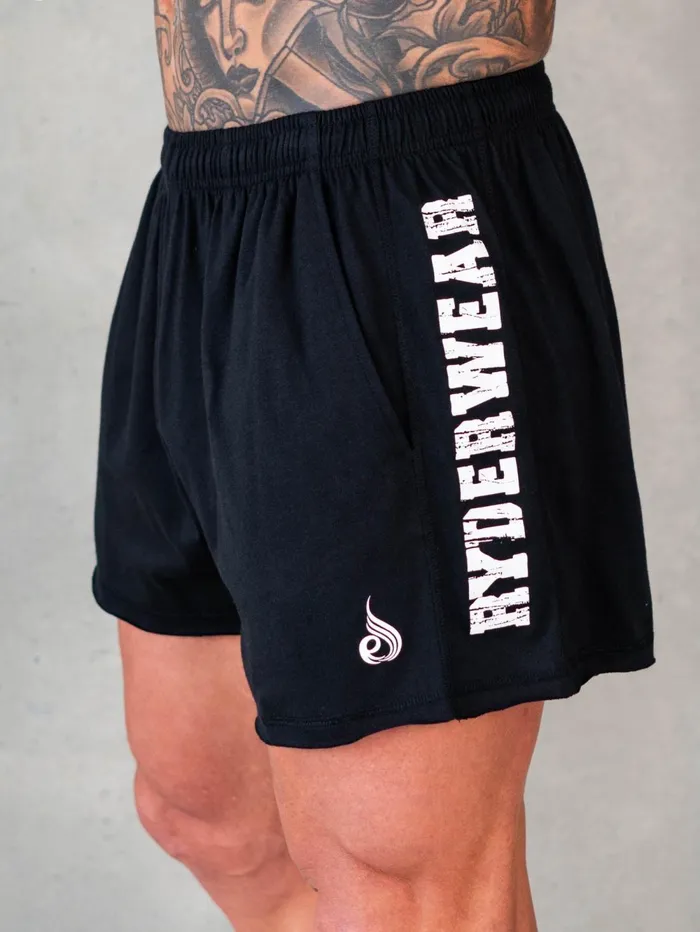 Octane Arnie Shorts 8211 Faded Black Men Ryderwear Gym Shorts