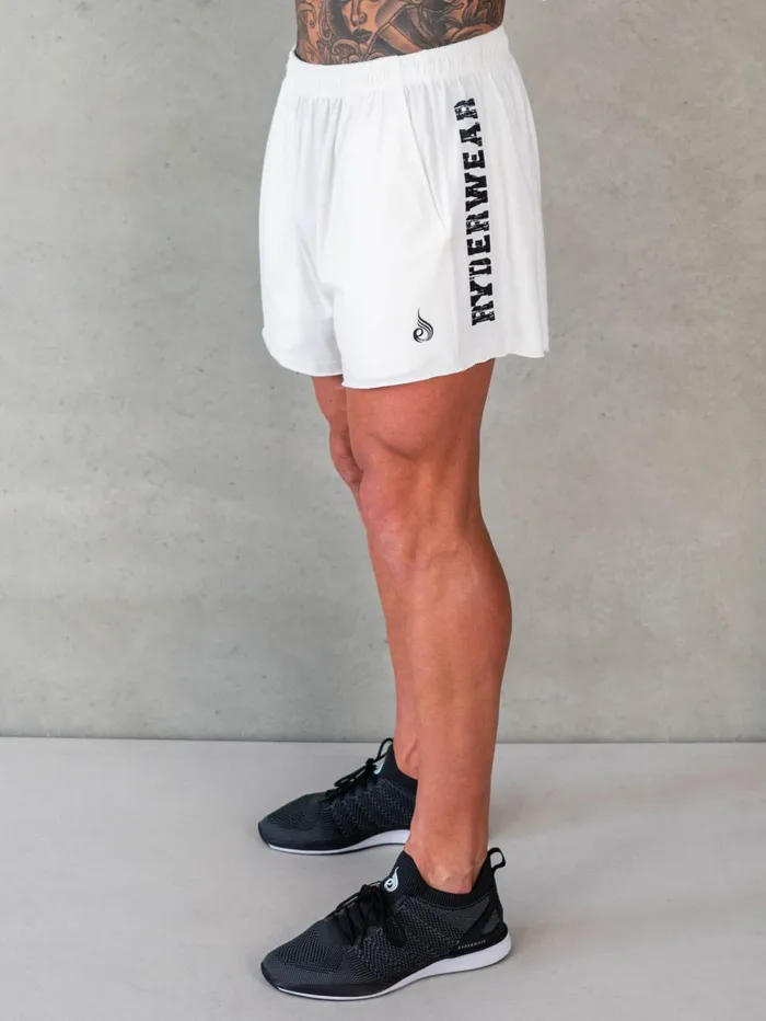 Octane Arnie Shorts 8211 Off White Men Ryderwear Gym Shorts