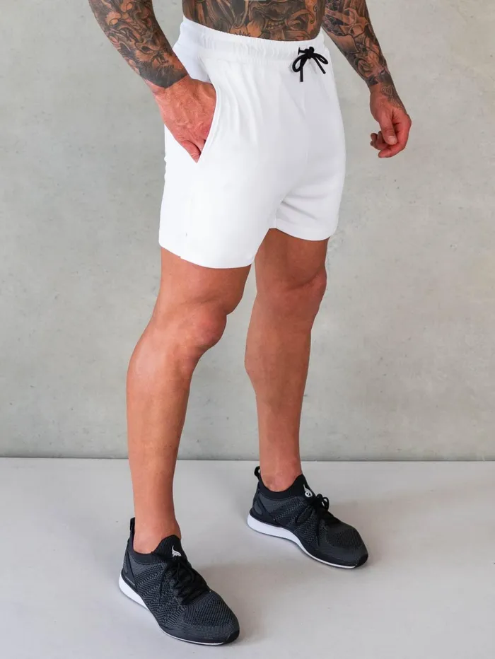 Octane Mesh Shorts 8211 White Men Ryderwear Gym Shorts