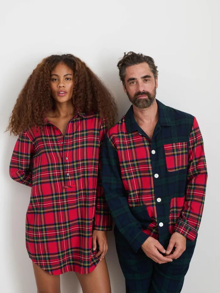 P039jimmies Sleep Shirt In Flannel Men Alex Mill Pajamas Slippers