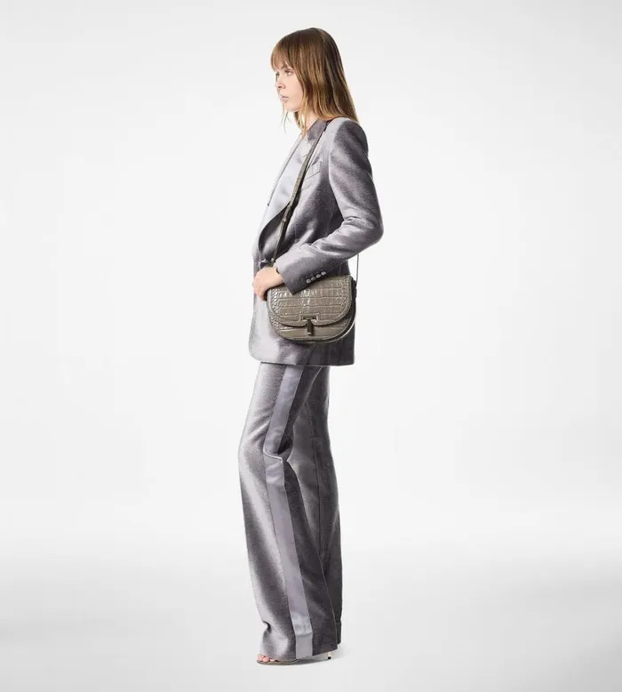 Pants and Shorts Women TOM FORD VELOUR TAILORED TUXEDO WIDE LEG PANTS Steel Grey Pants and Shorts Women TOM FORD VELOUR TAILORED TUXEDO WIDE LEG PANTS Steel Grey