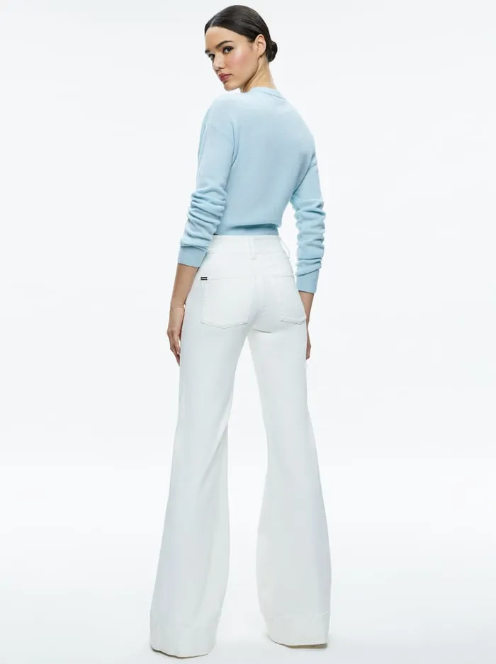 Pants Women Alice Olivia Missa Jean Off White