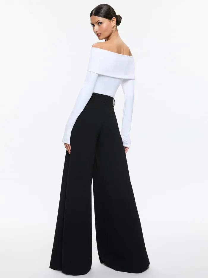 Pants Women Alice Olivia Simon Trouser Black
