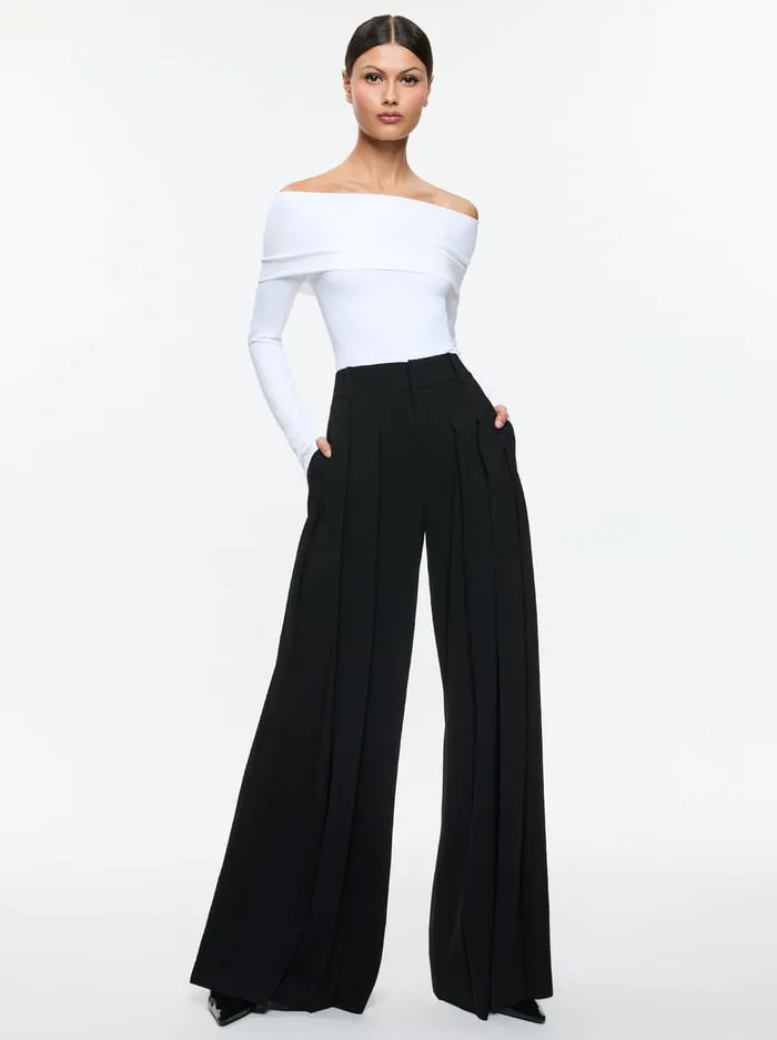 Pants Women Alice Olivia Simon Trouser Black