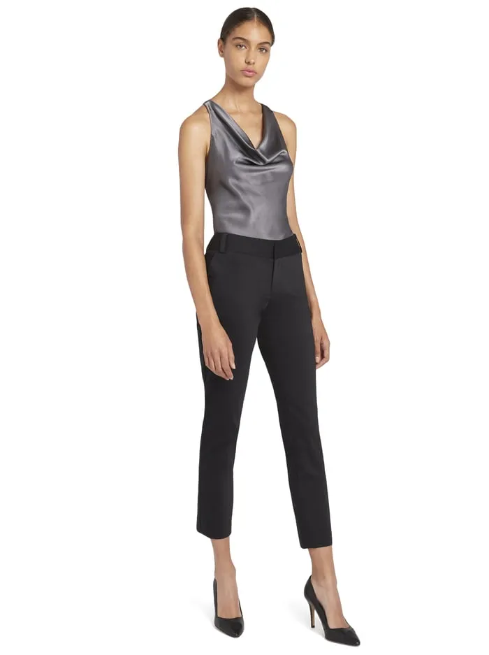 Pants Women Alice Olivia Stacey Slim Trouser Black