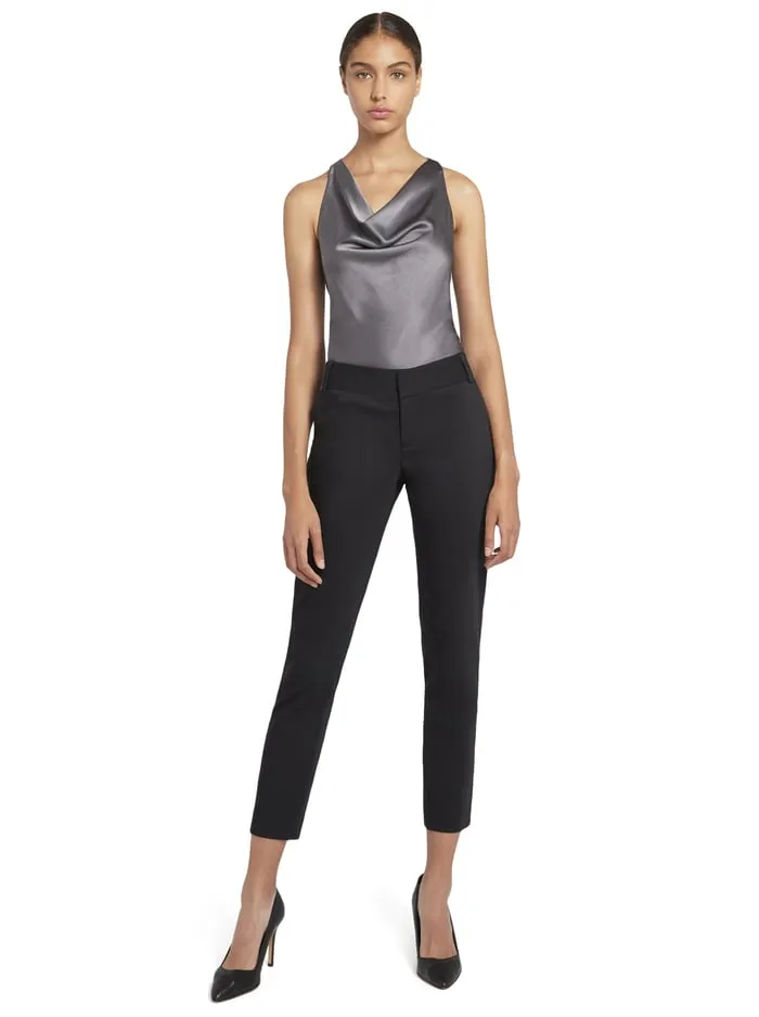 Pants Women Alice Olivia Stacey Slim Trouser Black