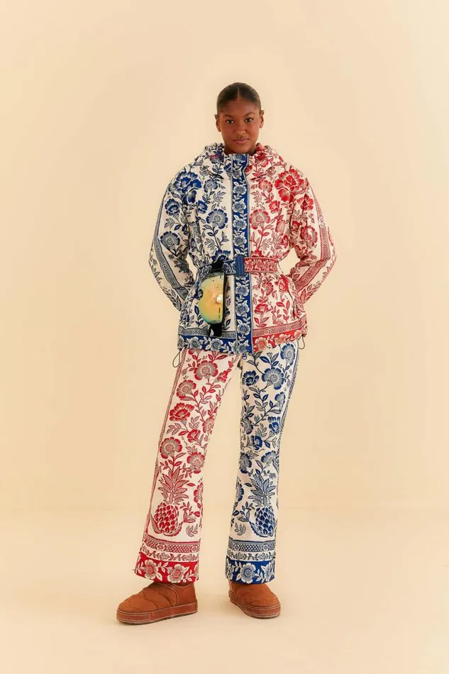 Pants Women FARM Rio Mixed Pineapple Garden Ski Pants