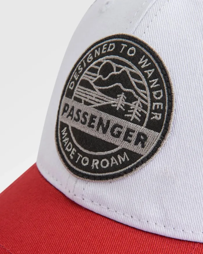 Passenger Caps and Hats WomenMen Odyssey Mesh Snapback Cap Black Red Spice Black Red Spice