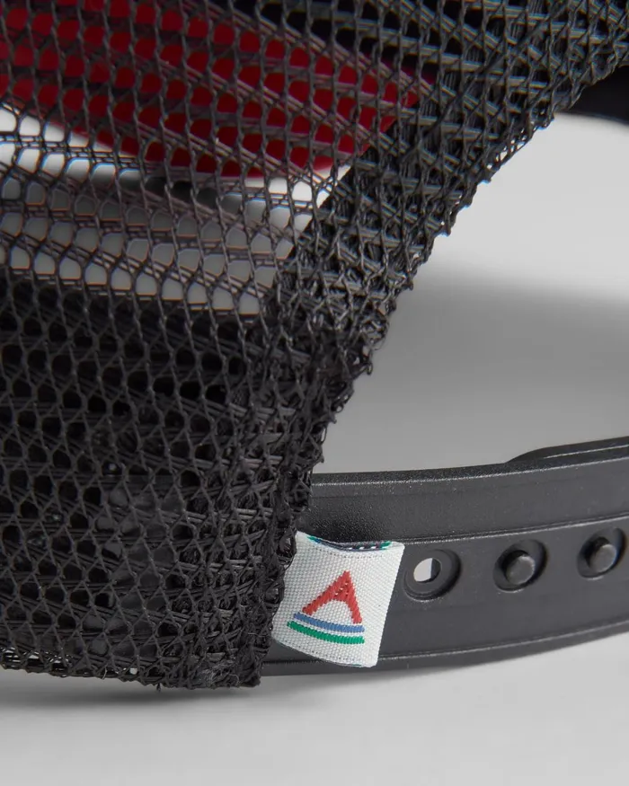 Passenger Caps and Hats WomenMen Odyssey Mesh Snapback Cap Black Red Spice Black Red Spice
