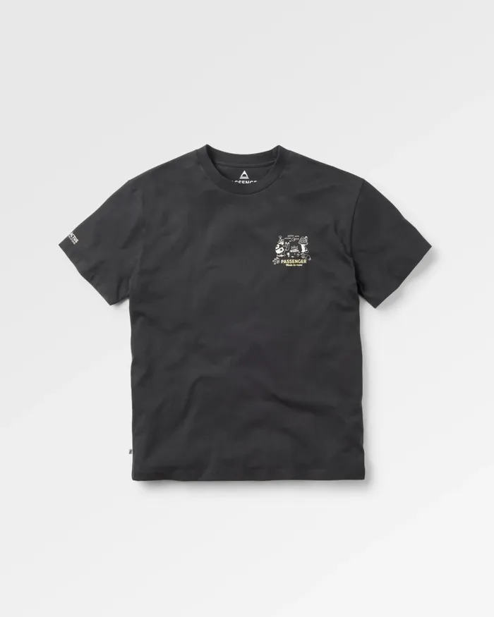 Passenger Tops Men Better Outside Organic Relaxed Fit TShirt Black Black