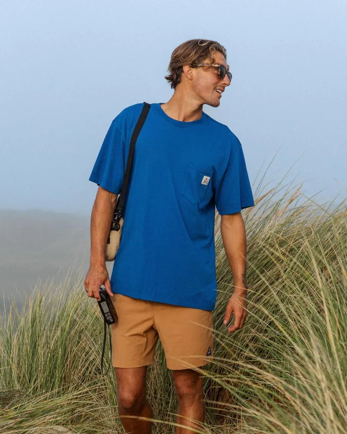 Passenger Tops Men Heritage Recycled Relaxed Fit TShirt True Blue True Blue