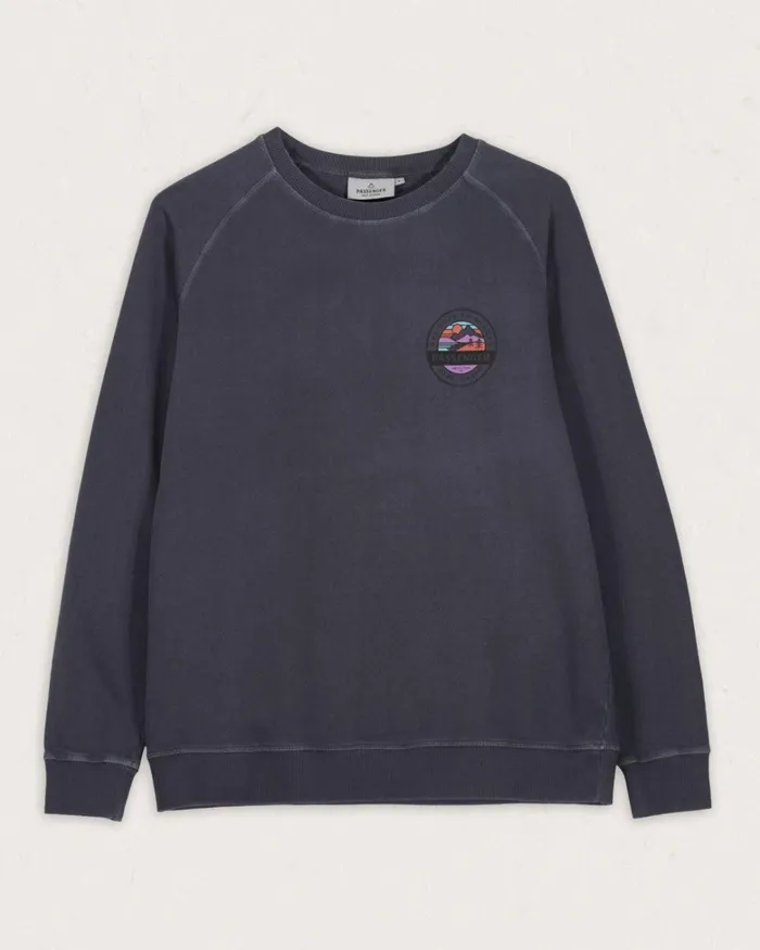 Passenger Tops Women Wilds Recycled Cotton Oversized Sweatshirt Charcoal Charcoal