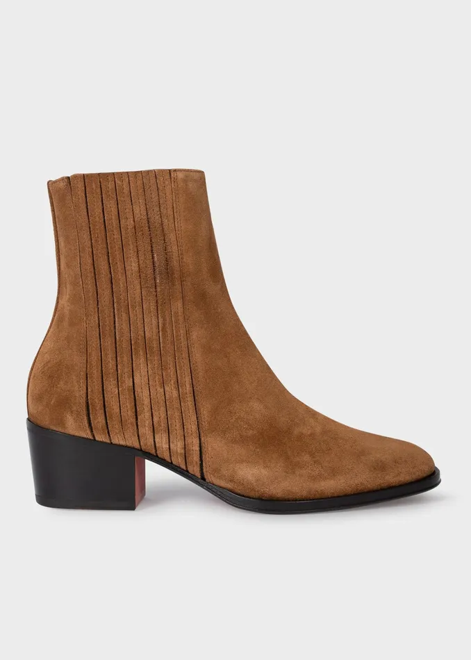 Paul Smith Boots Womens Tan Suede 039Ada039 Boots Tan