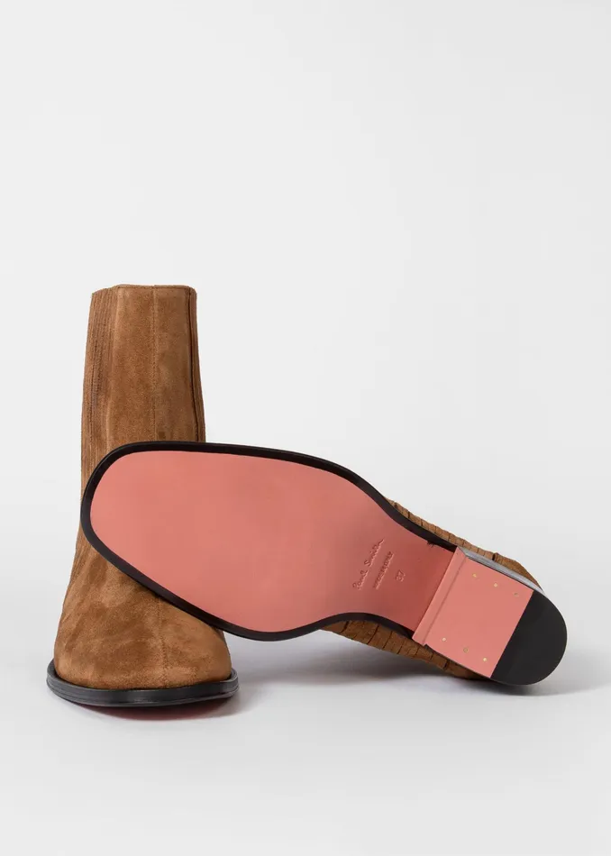 Paul Smith Boots Womens Tan Suede 039Ada039 Boots Tan