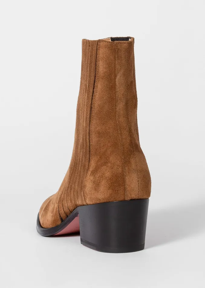 Paul Smith Boots Womens Tan Suede 039Ada039 Boots Tan