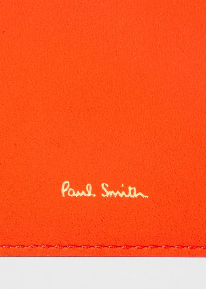 Paul Smith Purses Womens Orange Leather Purse Pouch Orange