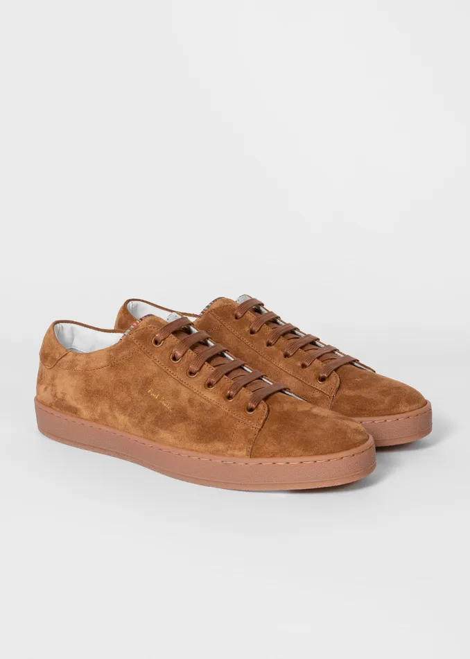 Paul Smith Trainers Mens Tan Suede 039Hassler039 Trainers Tan