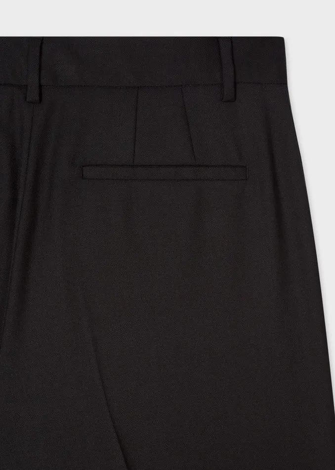 Paul Smith Trousers Womens A Suit To Travel In 8211 Black SlimFit Wool Trousers Black