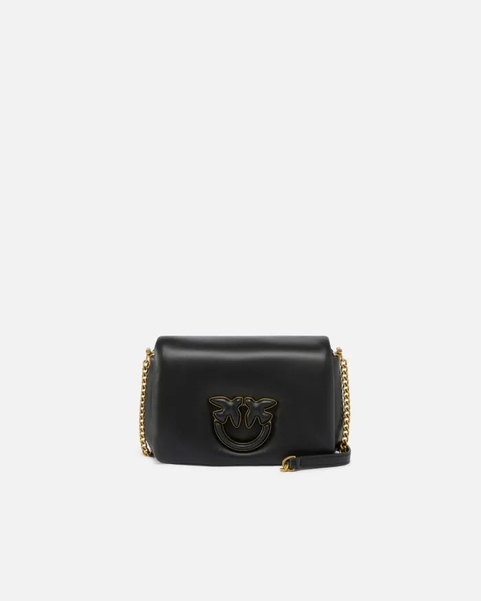 Pinko Baby Love Bag Click Puff In Nappa Leather Limo Black Block Colour Women Love Bag Click Pinko Baby Love Bag Click Puff In Nappa Leather Limo Black Block Colour Women Love Bag Click
