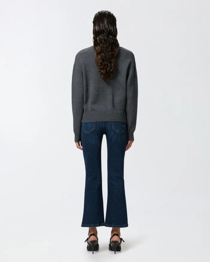 Pinko Dark Denim Bootcut Jeans Dark Vintage Wash Women Jeans