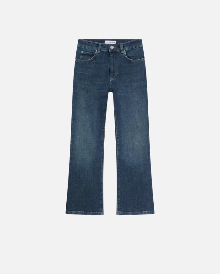 Pinko Dark Denim Bootcut Jeans Dark Vintage Wash Women Jeans