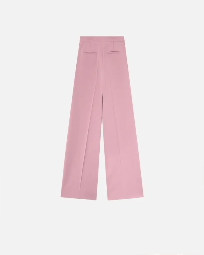 Pinko Elegant Palazzo Trousers In Crepe Pinkpolignac Women Trousers