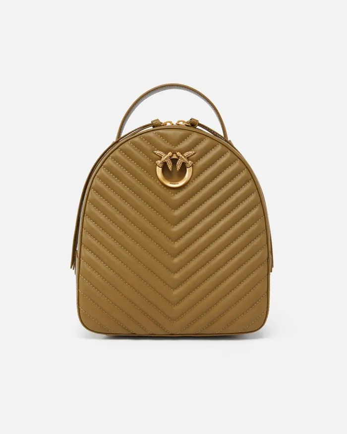 Pinko Love Backpack Plantationantiquegold Women Backpacks
