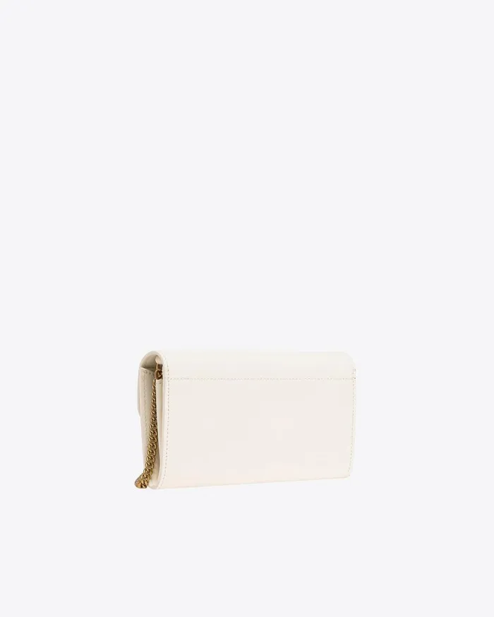 Pinko Love Bag One Wallet Simply Whitewhiteantique Gold Women Love Bag Icons