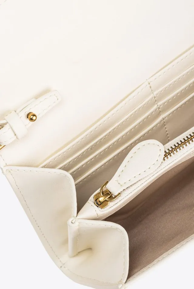 Pinko Love Bag One Wallet Simply Whitewhiteantique Gold Women Love Bag Icons