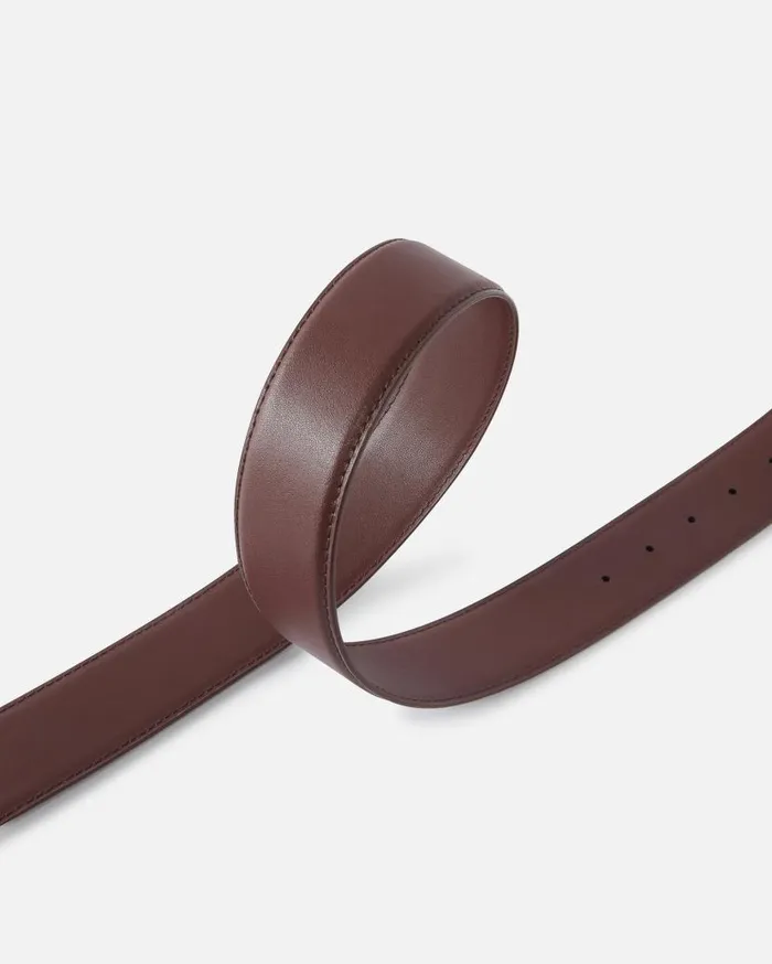 Pinko Love Birds High Leather Belt 4cm Choc Bitterantiquegold Women Belts