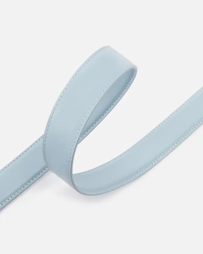 Pinko Love Birds Leather Belt 3cm Lightblueantique Gold Women Belts