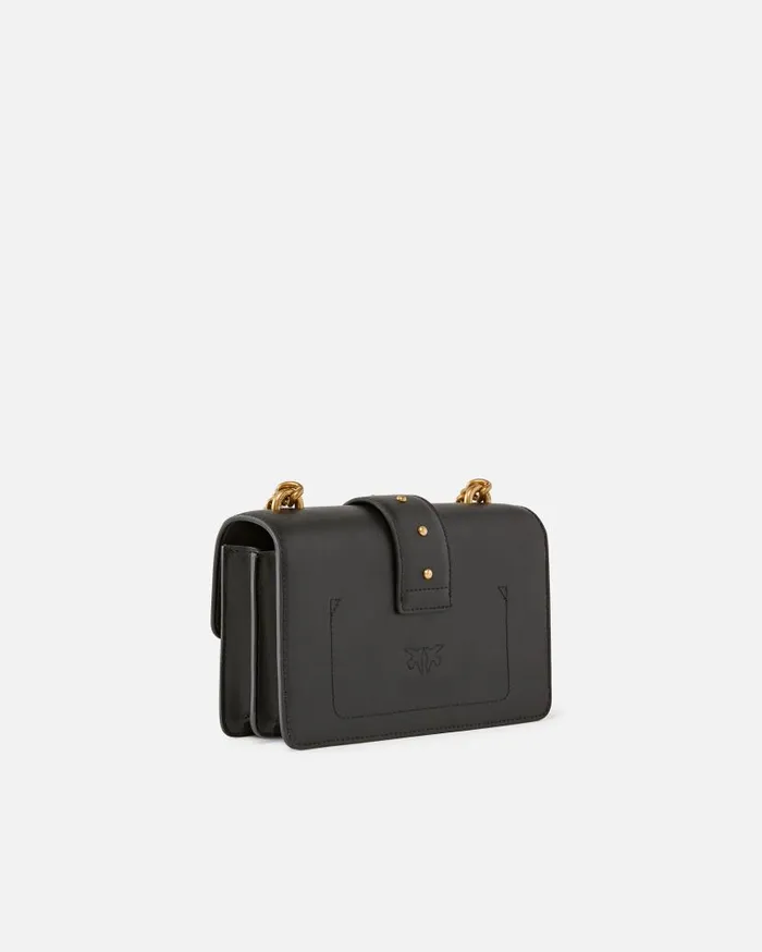 Pinko Mini Love Bag One Simply Blackantique Gold Women Crossbody Bags
