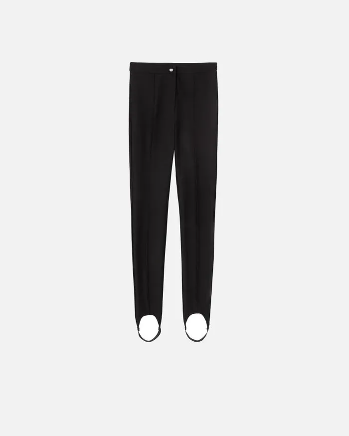 Pinko Slimfitting Technical Trousers With Stirrups Limo Black Women Trousers