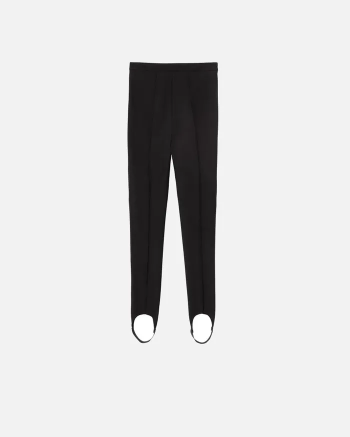 Pinko Slimfitting Technical Trousers With Stirrups Limo Black Women Trousers