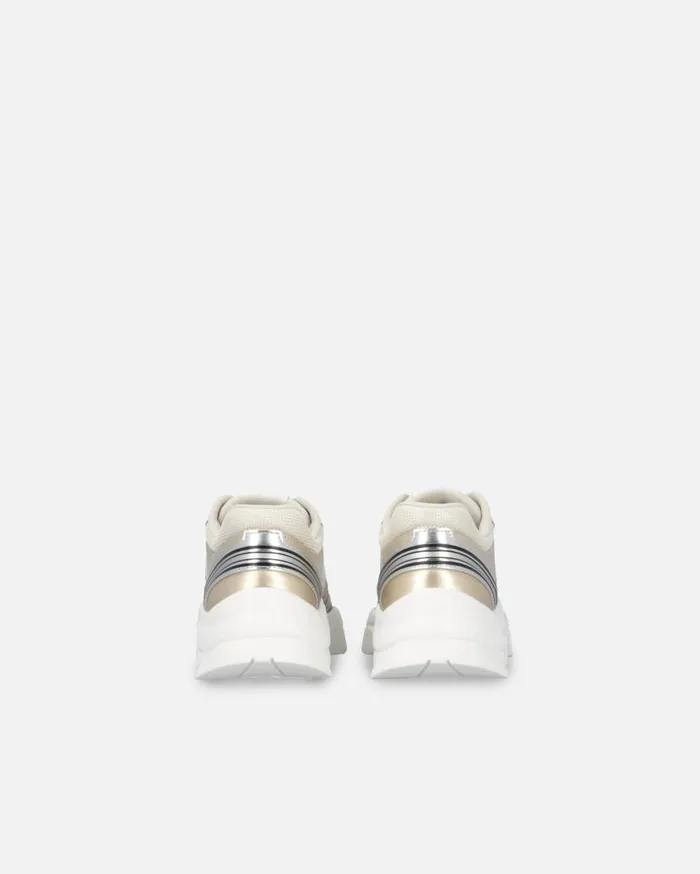 Pinko Sneakers With Metallic Details Gold Women Sneakers
