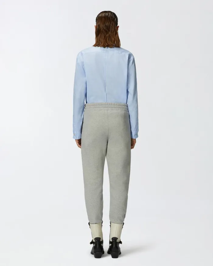 Pinko Sporty Joggers With Logo Patch Drizzle Grey Women Trousers