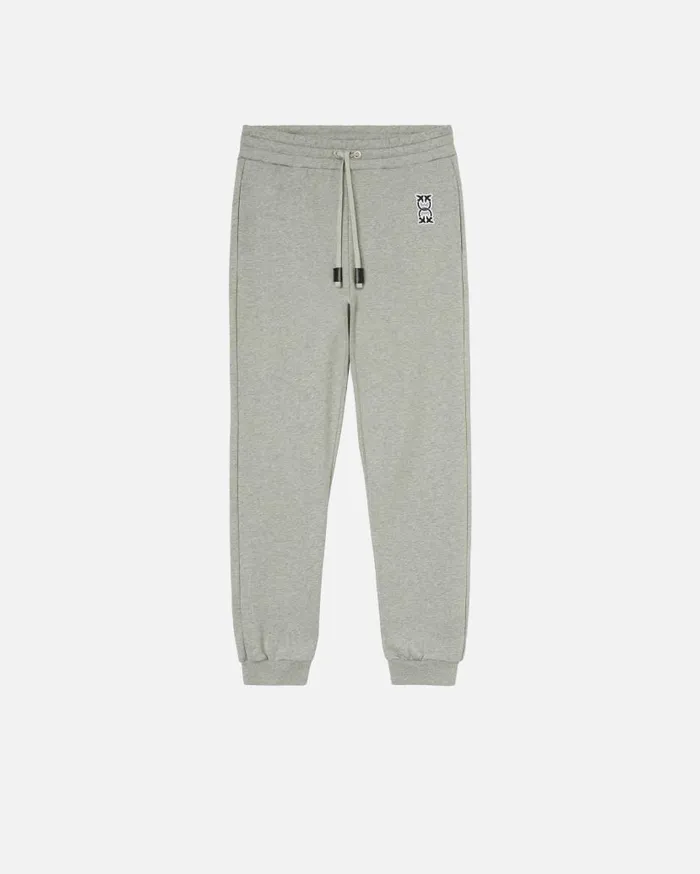 Pinko Sporty Joggers With Logo Patch Drizzle Grey Women Trousers