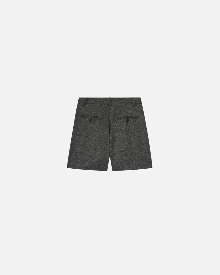 Pinko Textured Tailored Shorts Blackgrey Women Trousers