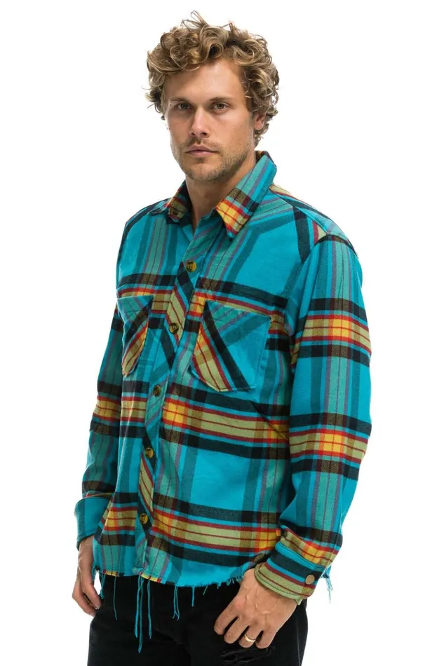 PLAID FLANNEL WESTERN SHIRT 8211 JACKSON PLAID Women Aviator Nation Tees