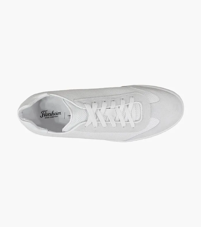Random Plain Toe Lace Up Sneaker Bone Men Florsheim Sneakers