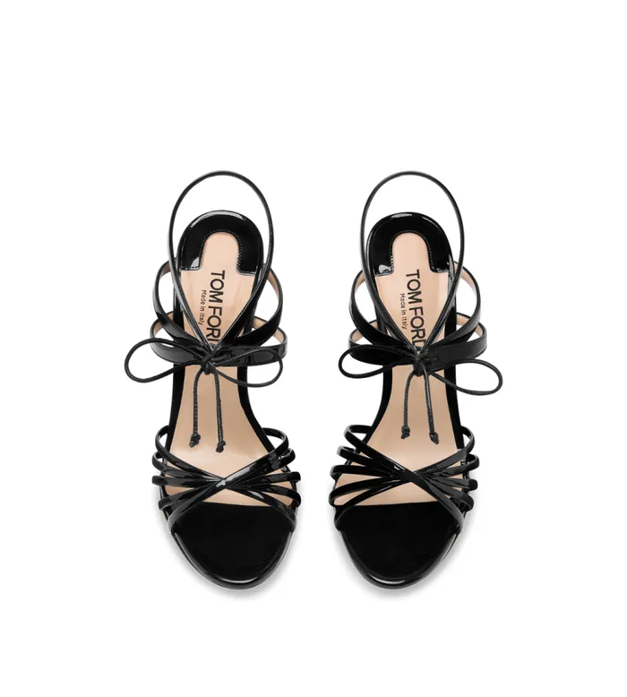 Sandals Women TOM FORD PATENT LEATHER ANGELICA SANDAL Black Sandals Women TOM FORD PATENT LEATHER ANGELICA SANDAL Black