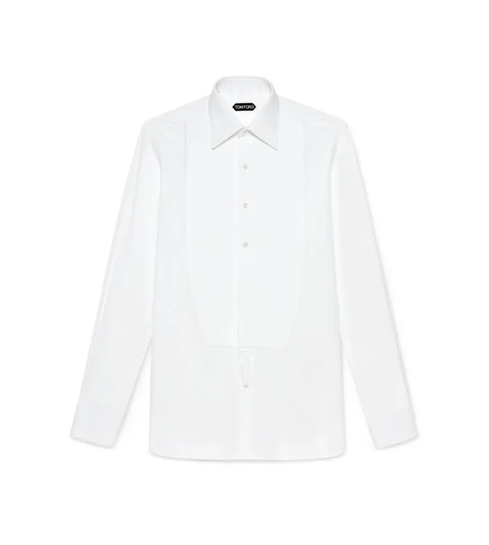 Shirts Men TOM FORD POPLIN CLASSIC FIT EVENING SHIRT Optical White