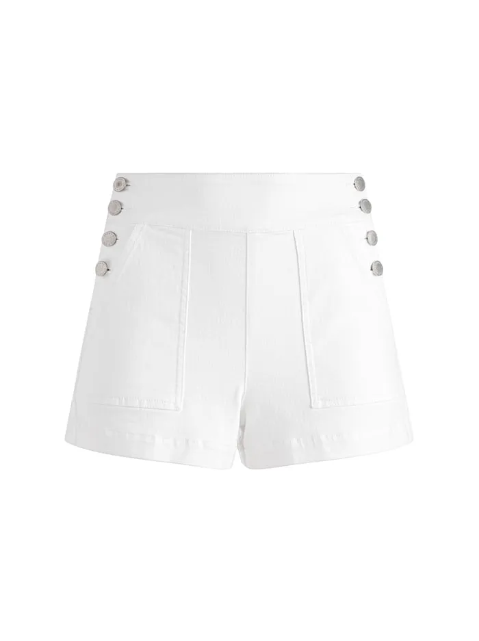 Shorts Women Alice Olivia Donald Jean Short White