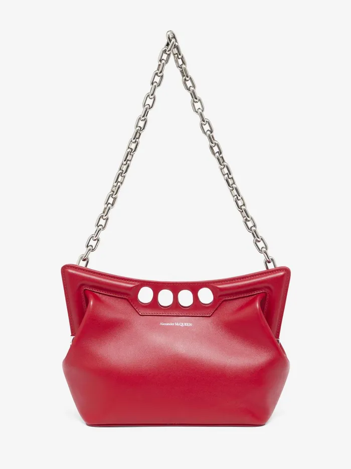 Shoulder Bags Women Alexander McQueen The Peak Bag Small Welsh Red