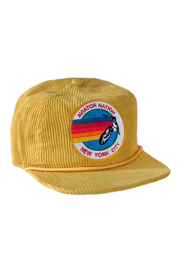 SIGNATURE NEW YORK CITY 8211 VINTAGE CORDUROY TRUCKER WomenMen Aviator Nation Trucker Hats